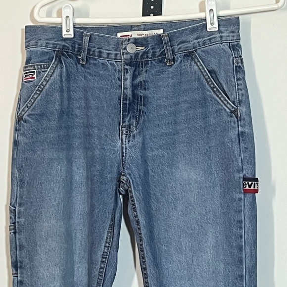 Levi’s 502 Regular Tapered Carpenter Jeans Sz 16 Reg - Picture 2 of 8